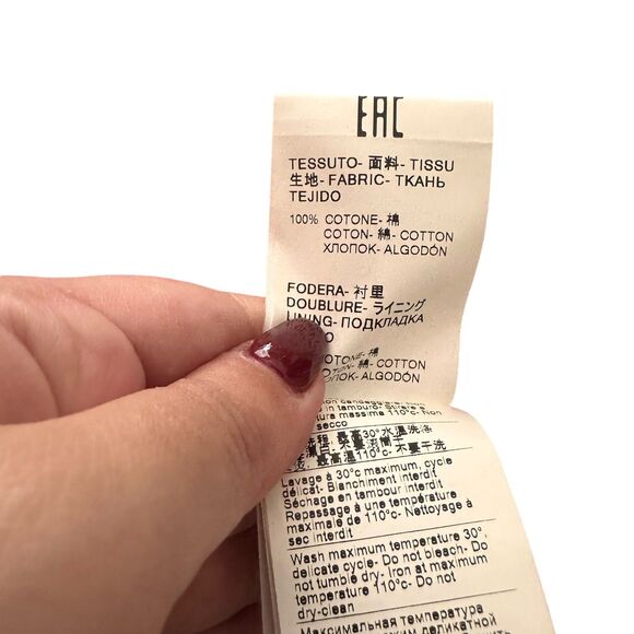 MSGM Acid Washed Denim Miniskirt Pink‎ NWOT 44 (US 10) - Picture 7 of 7